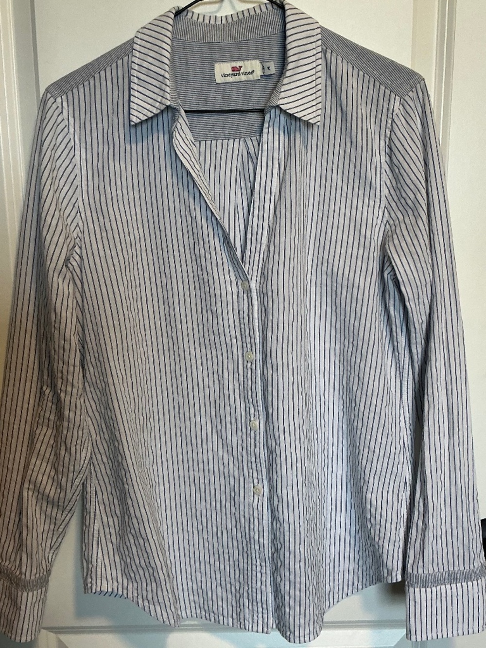 Vineyard Vines striped Oxford style shirt, size 10